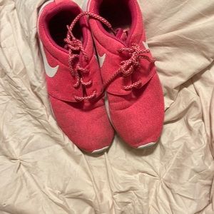Pink Nike shoes